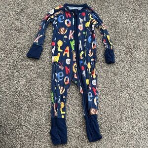 Little Sleepies Alphabet Friends 3-6mo Zippy